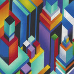 Geo-topia By Colour Principle For Henry Glass Fabrics Pattern 2382 Colour 99 Mul