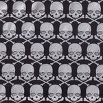 Gothic Glam Metal Heads by Greta Lynne for Kanvas and Benartex 4937M