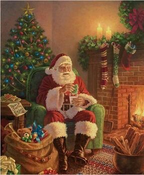 A Classic Christmas Panel P9540 Milk 100 cotton Panel size is 36 x 43 12