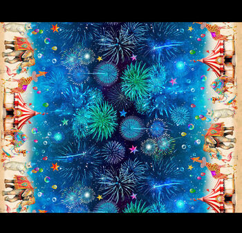 A Night At The Circus by Michael Miller DDC11966 Multi Circus Border