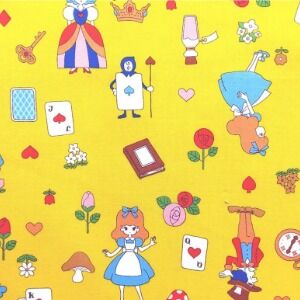 Alice In Wonderland Saori Oguchi Presented by Kei Fabric Japanese 003C D Yellow