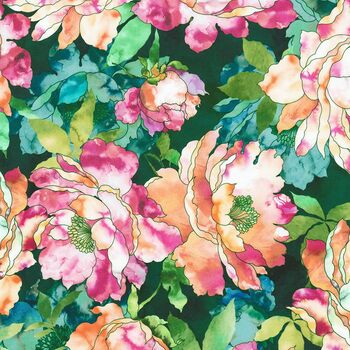 Bella Blossoms by Studio RK Fabrics SRKD23075345 Cypress