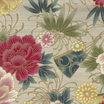 COSMO Textiles Made In Japan 100 Cotton Fabric AP55901H Color A Beige
