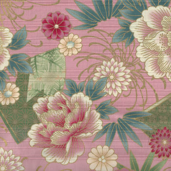 COSMO Textiles Made In Japan 100 Cotton Fabric AP55901H Color B Pink