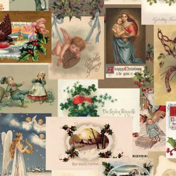 Christmas Postcard by UNO for Devonstone Collection DV6876 Vintage