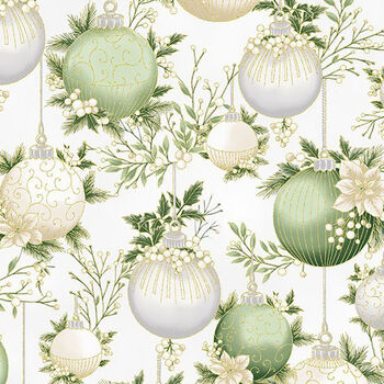 Christmas Wish by Hoffman Fabrics Y7822 134G Metallic Parchment Gold 