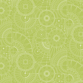 City Scape by Amanda Murphy for Benartex 17128  40 Blueprint Green 