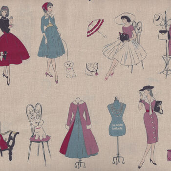 Couturiene Nippon Chuko Cotton Fabric CHU056 Design 2A Fashion