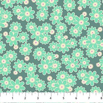 Daisy Crush by Heather Bailey for FIGO Fabrics 9128464 Dear Daisy Slate