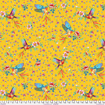 Festival  by Odile Bailloeul for Free Spirit PWOB118 Yellow Flight