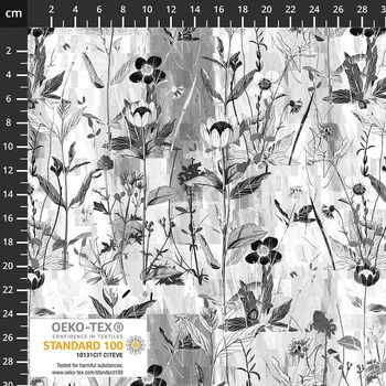 Fine Lines In Red by Stof Fabrics Danish Design MSD24166 Grey