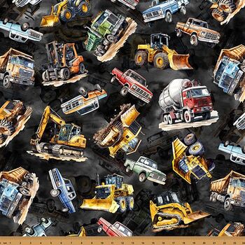 Hammer Down by Hoffman Spectrum Print HX5639 004 Black 