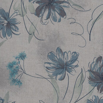 Handworks Fabric Made in Japan by Yoko Oodachi CL10349S Colour D Blue 