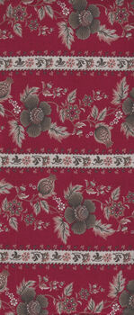 Handworks by Daiwabo from Japan Dear Grace DG10650 Colour A Red Border Print