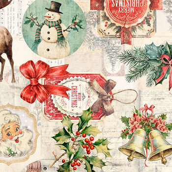 Holly Jolly by Morris Creative for QT Fabrics 2600 31160 E Vintage Christmas