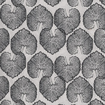 Ink and Earth by FIGO Fabrics Leafy 9122599 Black Ink and Earth by FIGO Fabrics Leafy 9122599 Black