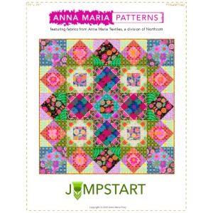 JUMPSTART Pattern + Template by ANNA MARIE Textiles Quilt Size 75 x 75
