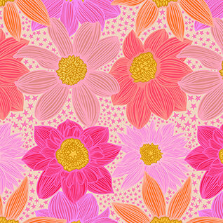 JUMPSTART by Anna Maria Parry Textiles AMT13223C Stars and Stripes Colour Pink