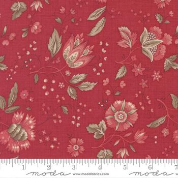Joie De Vivre by French General for MODA Fabrics M1398213 Rouge Joie De Vivre by French General for MODA Fabrics M1398213 Rouge