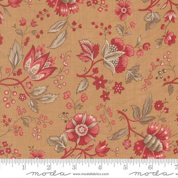 Joie De Vivre by French General for MODA Fabrics M1398214 Tea Joie De Vivre by French General for MODA Fabrics M1398214 Tea