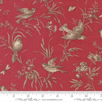 Joie De Vivre by French General for MODA Fabrics M1398314 Rouge Joie De Vivre by French General for MODA Fabrics M1398314 Rouge