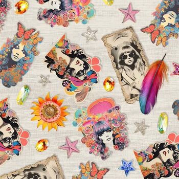 Junk Journal by Aimee Stewart for Michael Miller Fabrics DDC12293 Retro Fashionista