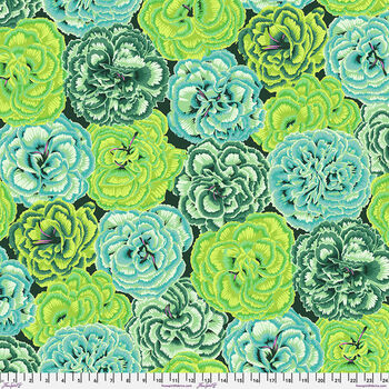 Kaffe Fassett Collective for Free Spirit Fabrics Picotee Carnations PWPJ133Green