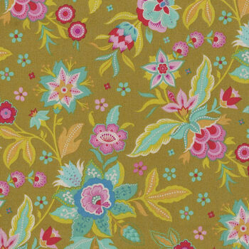 Kipling Gardens by Lily Ashbury for Riley Blake Designs C17880 Col Curry 