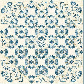Laundry Basket Quilts Pattern Dresden Bloom by Edyta Sitar Size 765 Sq