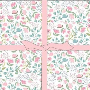 Le Petit Escargot by Lori Woods Poppie Cotton 10 x 42 Precut Sq SL26423
