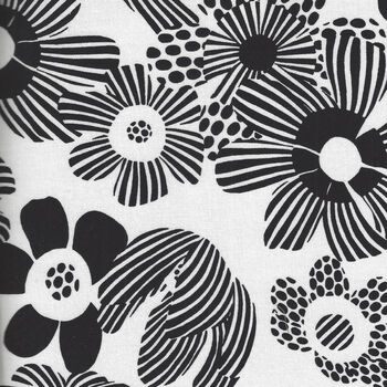 Michael Miller Fabrics Groovy PattCX 8032 White and Black