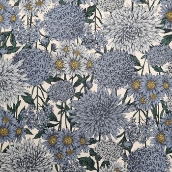 NAGARA by Sevenberry Japanese 100 Cotton Fabric 66900 Colour 101 Blue