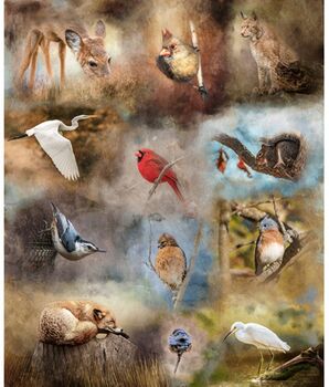 Nestled In Nature by Set Adams Hoffman Digital Fabric Panel 36 x 42 S4734