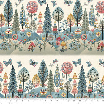 Norwegian Forest  Mary Jane Carey  Henry Glass and Co Patt 3550 Col 44
