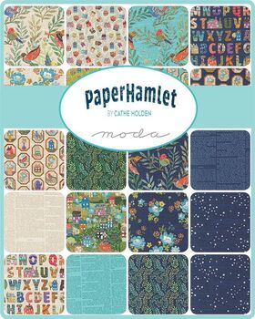 Paper Hamlet by Cathe Holden for MODA Fabric Layer Cake 35960LC 42x10Sq