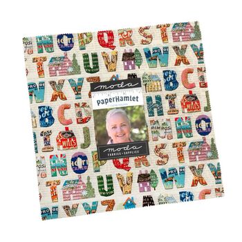 Paper Hamlet by Cathe Holden for MODA Fabric Layer Cake 35960LC 42x10Sq