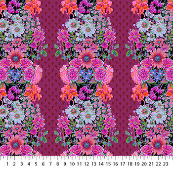 Perennial Borders by Anna Maria Textiles Beataand39s Garden AMT13784L Plum