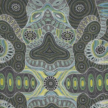 Regeneration Blue by Heather Kennedy for MandS Textiles codeRGGR