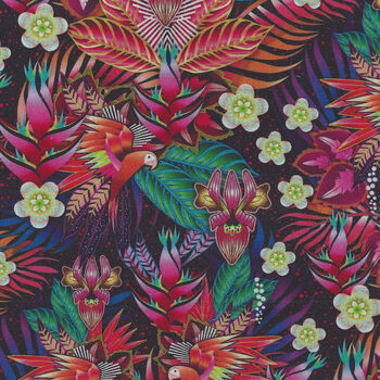 Rising Jungle by Catlina Estrada for Free Spirit Fabrics PWCE019 X RED