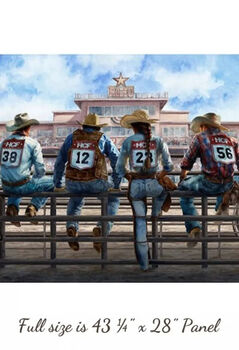 Rodeo Dreams 28 Inch Panel W552765Denim By Hoffman Fabrics