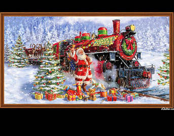 Santa+39s Night Out by QT Fabric Digital Panel 24 x 42 1649 28395 X