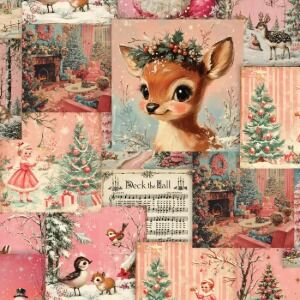 Santa+39s Symphony Collage for Devonstone Collections DV6952
