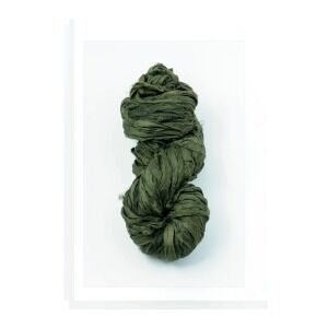 Sari Silk Ribbon 50gr Hank Colour Dark Olive