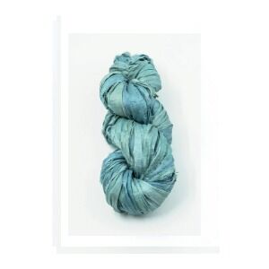 Sari Silk Ribbon 50gr Hank Colour Grass