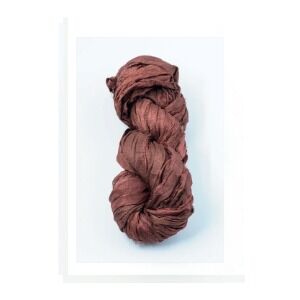 Sari Silk Ribbon 50gr Hank Colour Rosewood