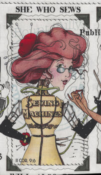 She Who Sews by J Wecker Frisch for Riley Blake CD11340 Border