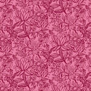 Springtime Splendour by Kirsten Katz for Free Spirit PWKI028 Raspberry
