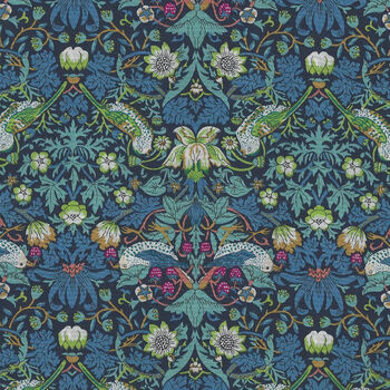 Strawberry Thief Liberty Tana Lawn Width 53 03635061J Color NavyBlue