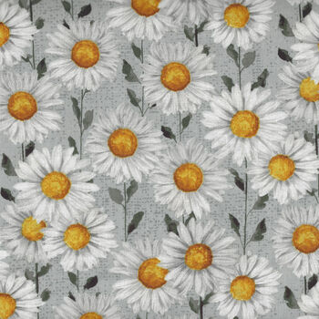 Sweet Bees by Barbara Tortillotte for Henry Glass Fabric 1767 Col 90 Daisies 
