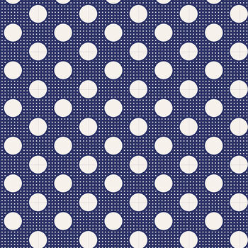 TILDA Quilt Collection Medium Dots Basic by Tone Finnanger 130026 Night Blue